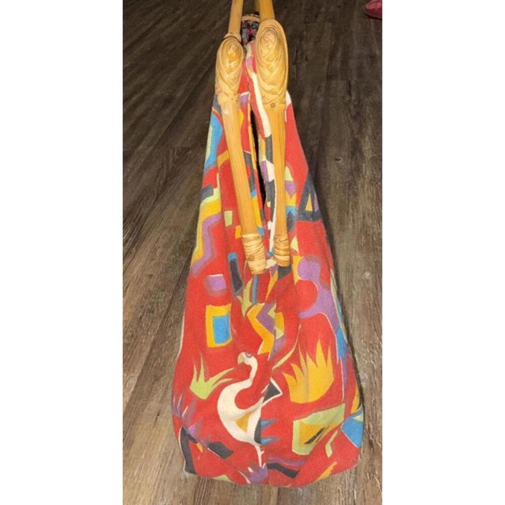 Sun N Sand Vintage Large Doctors Cotton Rhino Handbag Tribal Buckle Bag - Picture 11 of 15